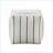 Ottoman, Modern Square Off-White Jacquard Pouf – Non-Slip, Seating/Footrest | Textile | Off-White