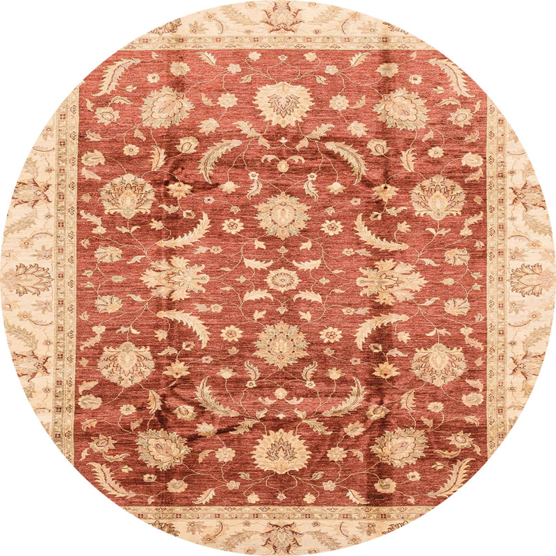Adaliyah Abstract Indoor Rug, Round 6'