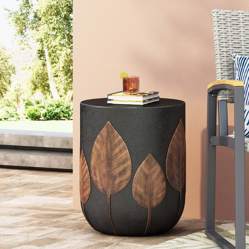 Table d'appoint d'extérieur en béton LightWeight, cuivre_73440.00