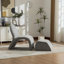 Fauteuil rembourré moderne avec repose-pieds avec rangement-1062499337
