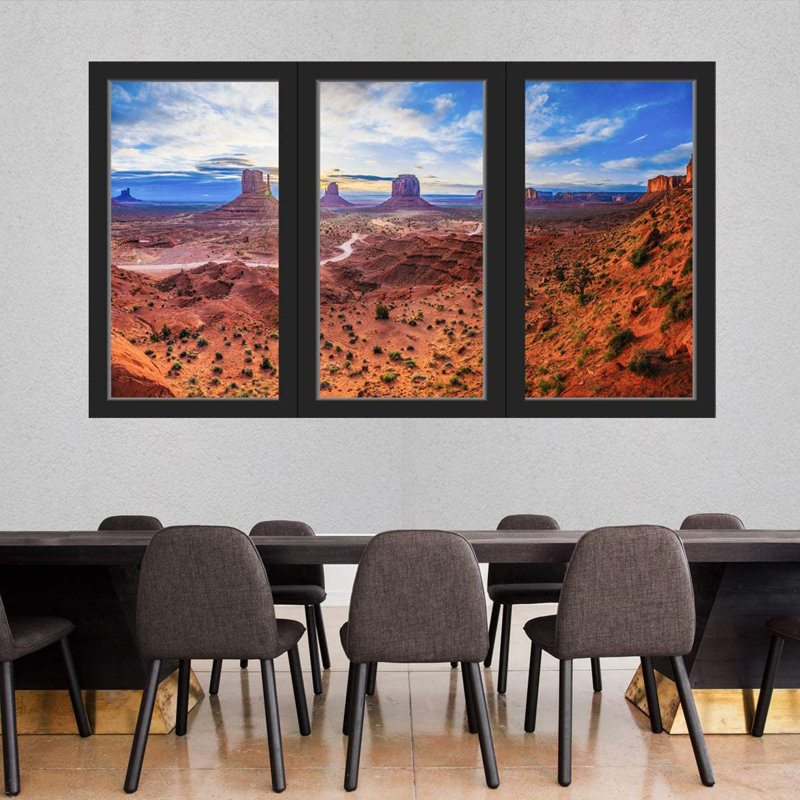 Landscape & Nature Non-Wall Damaging Wall Decal, 18" H x 30" W x 0.5" D