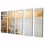 Gold Sensibility Subtle Minimalism III - Abstract Wall Art Canvas 5 Piece-1194506077