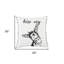 Coussin noir et blanc