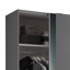 Cassadee 2 Door Glass Wardrobe