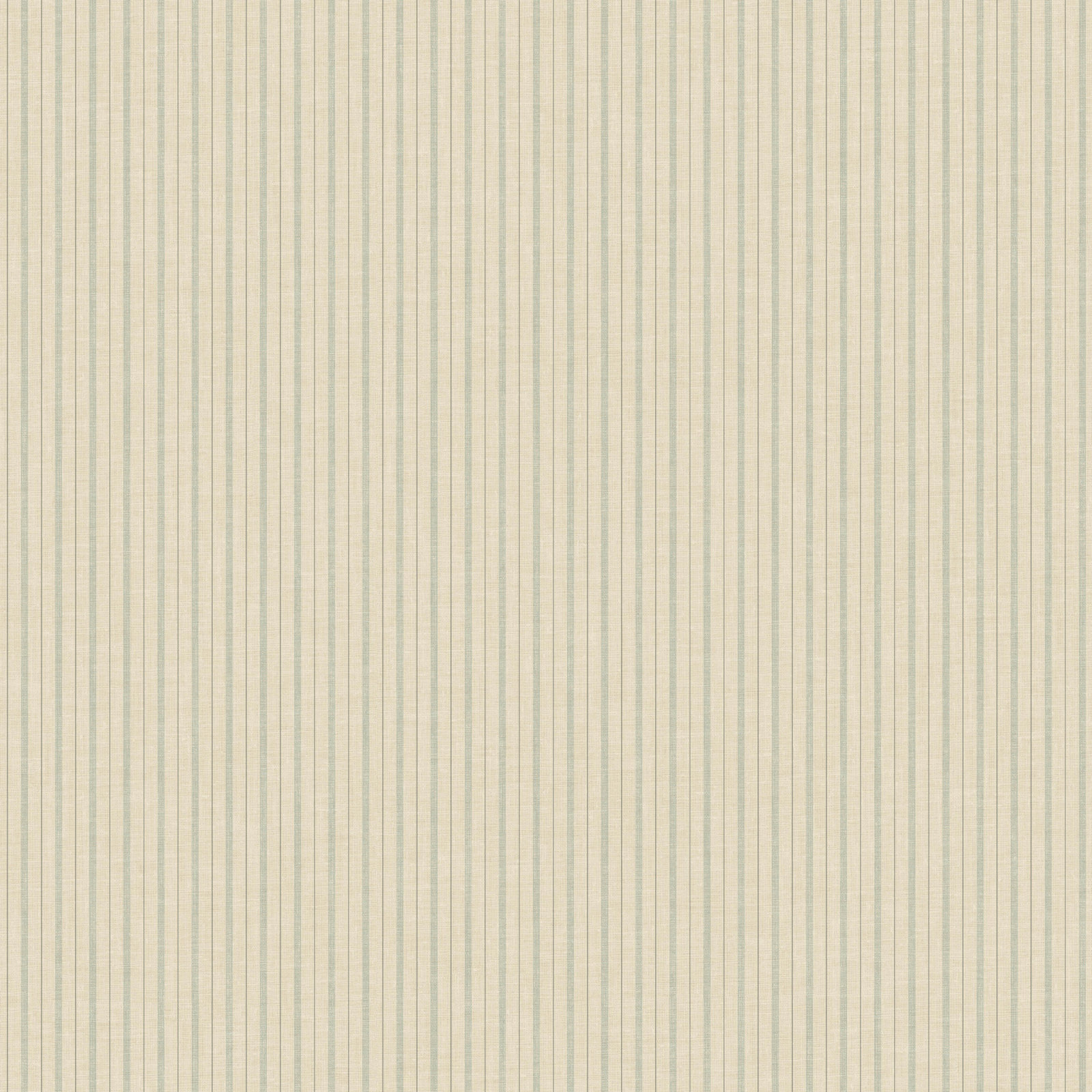 French Ticking Wallpaper, Khaki/Light Blue