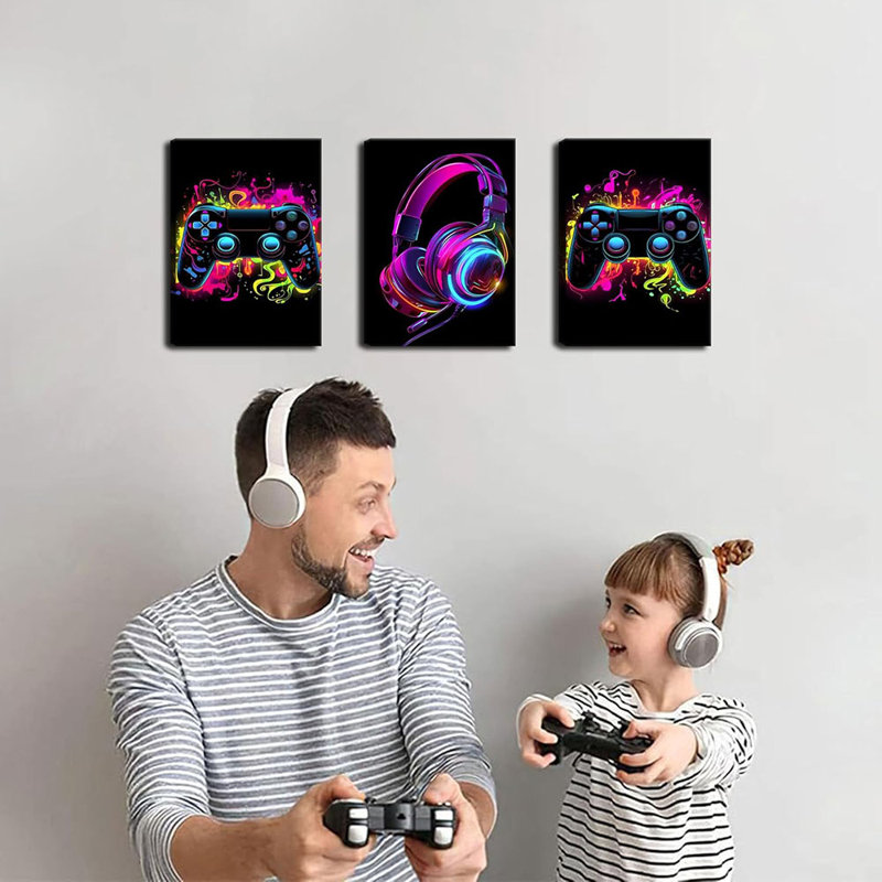 3 Piece Wrapped Canvas Print, 30 cm H x 40 cm W