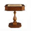 Table de jeu octogonale en merisier brun de 71 cm (28 po) avec tiroir