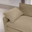 Velours côtelé avec lignes lisses pour un look moderne 2, brun clair, repos confortable