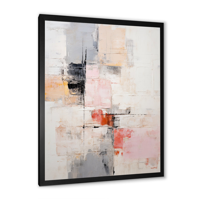 Minimalisme beige et noir scandinave I - salon d'art mural scandinave 119601, Cadre simple noir, H 20 po x l 12 po x P 1 po