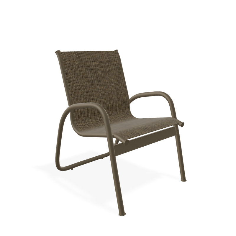 Fauteuil de patio Gardenella, Beacon taupe Sunbrella®, Bois de plage texturé
