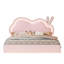 Base de lit flottante pour enfant avec tête de lit ajustable Zoomie, rose, Zoomie-354998221-354998218