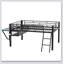 Lit mezzanine avec bureau Gaming, DEL
