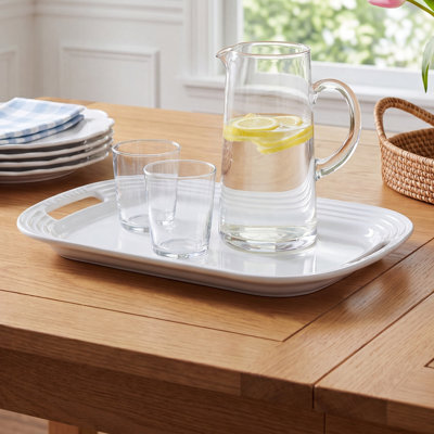 Stoneware Rectangular Serving Tray