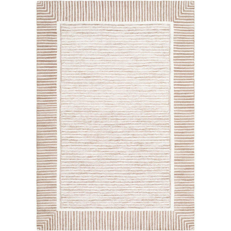 Tapis d'intérieur fait à la main Fegley, Rectangle 6 pi x 9 pi