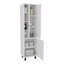 Pinal Linen Cabinet With Open Storage And 2 Doors
