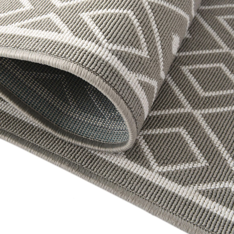 Outdoor Preen Area Rug Stone Color, Round 7'
