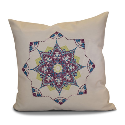 Jump For Joy Geometric Indoor/Outdoor Reversible Throw Pillow