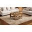 Table basse carrée en bois massif, table basse centrale 31,5 po