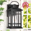 Ensemble de 2 luminaires d'extérieur Dawn to Dusk, lanterne murale d'extérieur noire pour garage