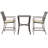 2 - Person Patio Dining Set Square Table with Cushions Included-2029173412