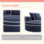 Simple And Comfortable/easy-To-Clean Fabric Round Sofa Bed with Memory Foam Sectional Couches for Living Room, Cloud Couch with three pillows-129581260-129581263