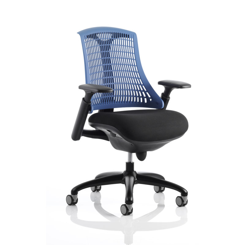 Polyester Blend Office Chair, Blue