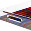 Plateau décoratif tartan rectangulaire en acrylique-121871320