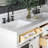 Tidworth Solid Wood Double Bathroom Vanity with 1.5'' White Quartz Top-997312093-964625593