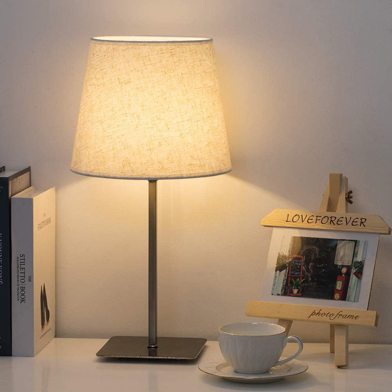 Ensemble de lampe de table 18,8 po, Argent