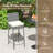 Patio Wicker Barstools Bar Height Chairs W/ Cushions Backyard Off White-1275785409