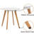 Ladli Wood Dining Table In White