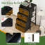 Petite commode à 4 tiroirs pour chambre à coucher avec imprimé léopard sans couture et petite commode pour vêtements avec commode à tiroirs