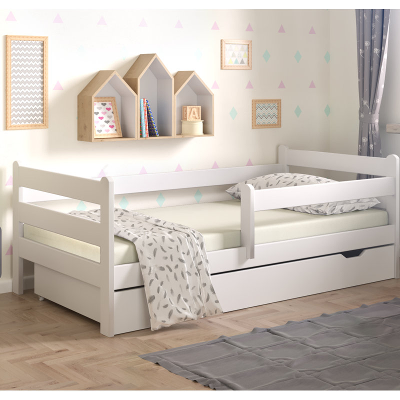 Standard with Storage Included, European Toddler (80 x 160cm), White
