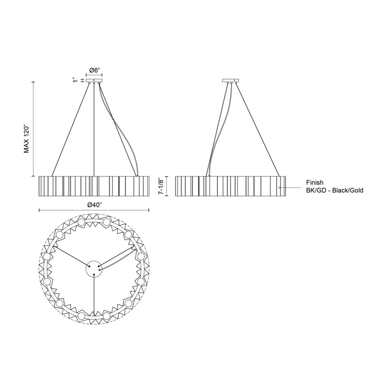 Akira 12 - Light Chandelier
