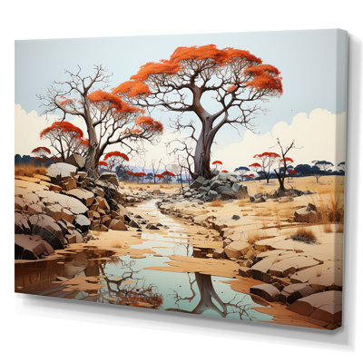 Paysage de baobab onirique