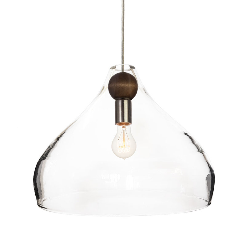 Luminaire suspendu conique à 1 lumière Earth, Ampoule DEL