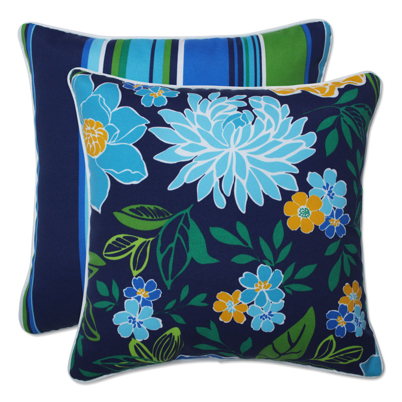 Housse de coussin d'extérieur carré Juniah Spring