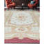 Hand-Knotted High-Quality Beige and Wine Area Rug