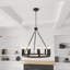9-Lights Waggon Wheel Chandelier