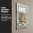 36x24-inch Crystal Rhinestone Rectangular Wall Mirror