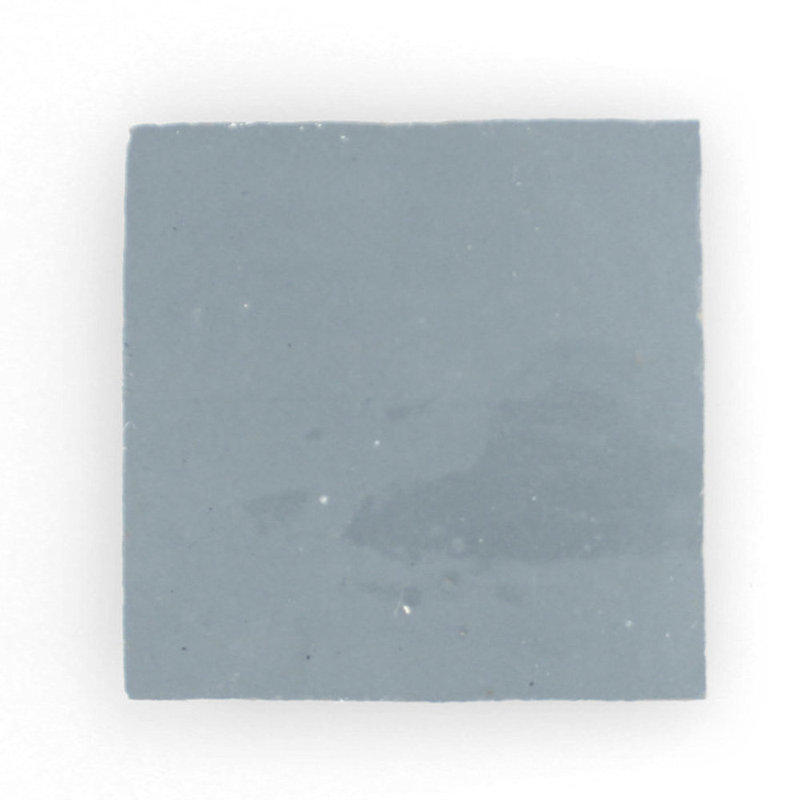 Moroccan Zellige 4" x 4" Ceramic Floor & Wall Tile, Graphite