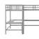 Ileia Wood Twin Size L-Shaped Loft Bed with 2 Built-in L-Shaped Desks