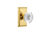 Studio Plate with Crystal Egg & Dart Knob