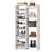 14 Tier Shoe Rack, 60" Tall Modern Shoe Organizer, Shoe Storage Cabinet With Open Cubbies, 30-pair Shoes Shelf Rack Organizer For Closet Living Room Entryway Hallway Closet, White-1725923877
