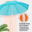 Parasol de plage 6 pi 6 po Bragi-592411448