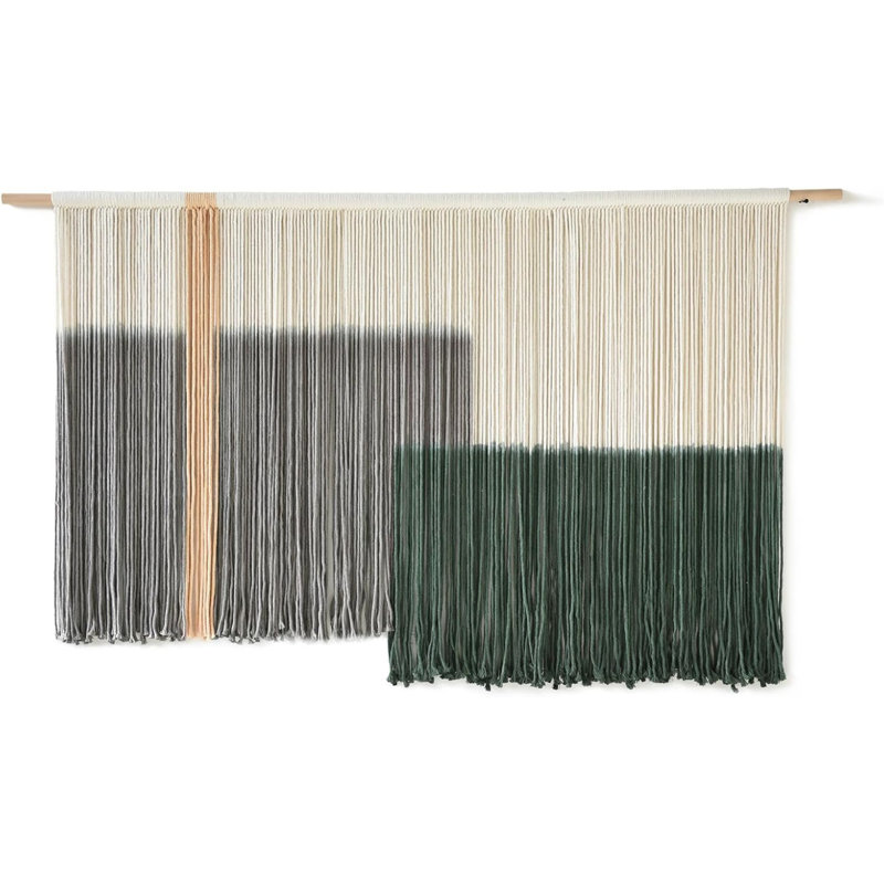 Tapisserie murale macrame grande fibre de teinture Dip