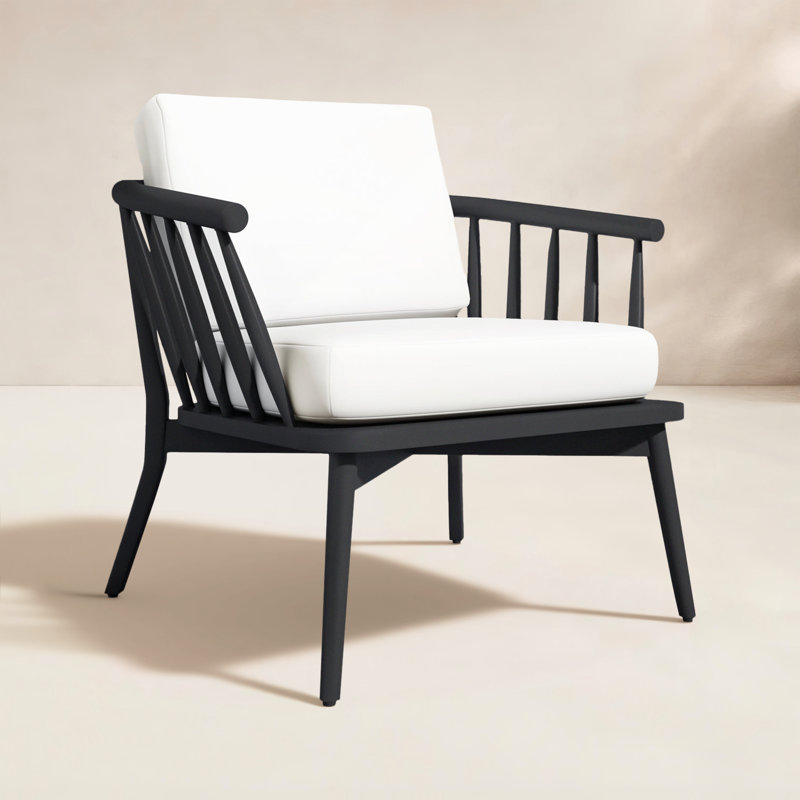 Chaise longue d'extérieur Byng - blanc chaud