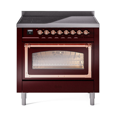 ILVE Nostalgie II Noblesse 36 po à induction, éléments à induction (porte vitrée)