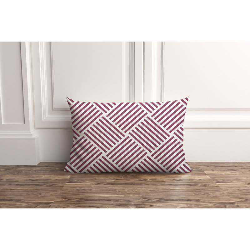 Housse et insert de coussin d'extérieur Langley, Prune