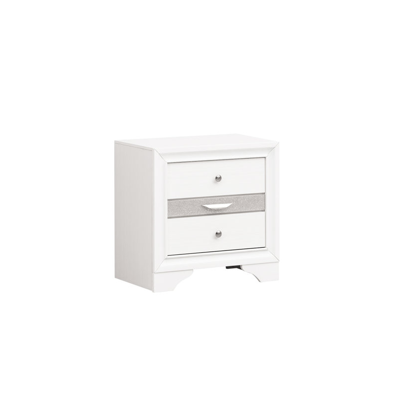 Table de chevet Madrid G02350-N, Blanc